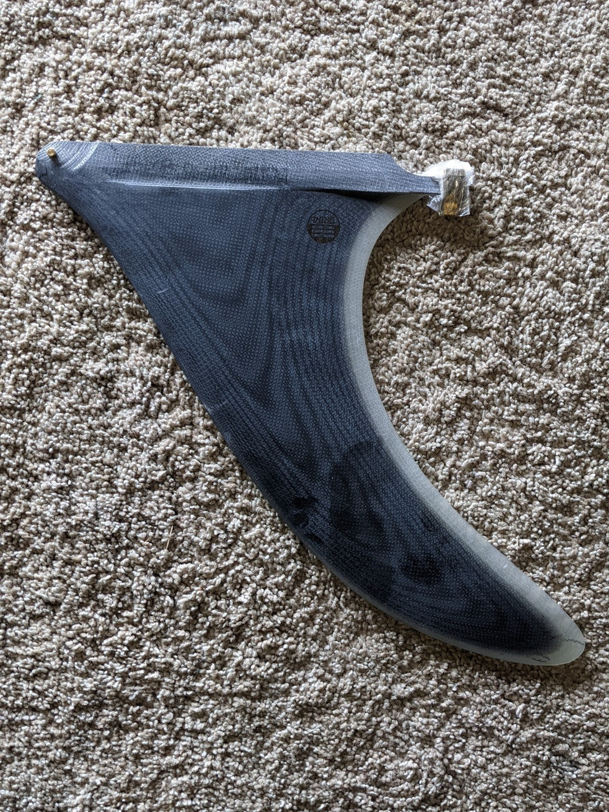 A Joel Tudor Classic. One of the older templates in the Joel Tudor family of fins. Big honker, with a wide base and heavy rake.   Check out more at DRD4 Fin Company!